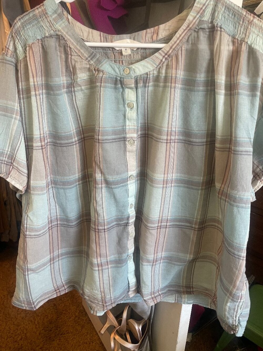 Lucky Brand Summer Blouse size xl